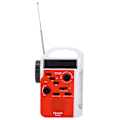 Pikkukuva 4 / 8: Muovinen aurinkokenno, kannettava käsikampi Multi Am FM-radio Matkapuhelin Power Bank LED taskulamppu hätähälytys (punainen)