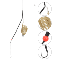 Miniatyrbillede 7 af 8: 4 STK Bærbar letvægts fiskeagn bur Lure Trap Kurv Feeder Holder Fiskegrej Tilbehør 40 g 4 STK
