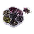 Miniatyrbillede 3 af 8: 10080 stk. flade bagsiderhinestone, blændende farverige DIY robuste iriserende rhinestones runde perler til manicure makeupS607-2