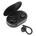 Pikkukuva 6 / 8: Bluetooth kuulokkeet vedenpitävät stereomelua vaimentavat langattomat nappikuulokkeet mikrofonin korvakoukulla ajamiseen Sports Travel Musta