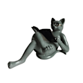Miniatyrbilde 1 av 8: Litterær katt harpiks ornamenter hagestatue dekorasjon lesebriller katt håndverk for studie og kontor