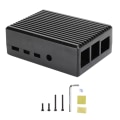 Miniatyrbillede 1 af 8: Passive Cooling Shell Case til Raspberry Pi 4B metal aluminiumslegering computertilbehør