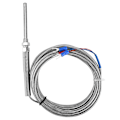 Miniatyrbillede 5 af 8: M8 gevind PT100 platinmodstand termoelement 50 mm probe temperatursensor ledning 0-400 ℃ (5 m)