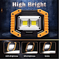 Miniatyrbillede 3 af 5: Bærbar Genopladelig LED Arbejdslys - 30W, 1500lm, Magnetisk Base - Perfekt til Camping, Vandreture, Nødreparation af Bil