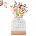 Miniatyrbillede 1 af 5: 2024 Bloomy Flowers Bordkalender, Kreativ Blomster Bordkalender, 2024 Blomstertema Kalender, Julegaver Nytårsgaver A 1 stk