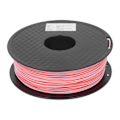 Miniatyrbillede 1 af 8: 3D-printer filament 1,75 mm rød hvid dobbelt farve filament PLA filament forbrugsmateriale til model DIY