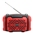 Pikkukuva 2 / 8: D10 Bluetooth V5.0 Langaton Kaiutin USB Mikrokaiutin Valohihna Tukee FM Punainen