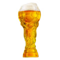 Miniatyrbild 3 av 7: Ölglas 450 ml högt borosilikatglas Vita tjocka ölmuggar för läsk Iste lemonad