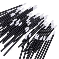 Pikkukuva 5 / 5: 100 kpl musta kertakäyttöinen huuliharja Gloss Wands Makeup kosmetiikkatyökalu