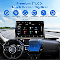 Miniatyrbillede 3 af 5: 7 tommer bilnavigationsdisplay LCD-skærm med berøringsskærm til Jeep