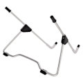 Miniatyrbillede 2 af 8: Justerbar sammenklappelig tabletstativ i aluminium til luftfart - Multifunktionel tabletstativholder med varmeafledning - Sort