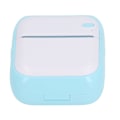 Miniatyrbillede 2 af 8: Mini lommeprinter med 5 ruller papir Bluetooth-printer termisk printmaskine til etiketfotofejl notesbog blå