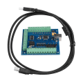 Miniatyrbillede 1 af 7: MACH3 USB 4-akset 100KHz USB CNC bevægelsesstyringskort gravering breakout board - 1 stk.