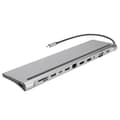 Miniatyrbilde 2 av 8: 12-i-1 Docking TypeC til Dobbel HDMI Samme Skjermvisning USB VGA PD RJ45 Dockingstasjon