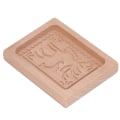 Miniatyrbillede 6 af 8: Udskåret trækageform til køkken, peberkagepresse, stempel, prægeform, elgform