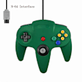 Pikkukuva 1 / 5: 2 kpl Klassinen Langallinen N64 Ohjain Retro Pelit 64-bittinen Peliohjain Joystick Korvaus 041pc