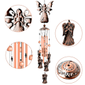 Miniatyrbillede 2 af 7: Engel Vindspil Metal Engel Vindspil Gaver til Mor Bedstemor Retro Engel Dekoration Valentinsdag Gaver Udendørs Haveindretning