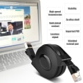 Miniatyrbillede 3 af 6: Udtrækkeligt CAT7 RJ45 600MHz Patch-afskærmet LAN-netværkskabel flad Ethernet-ledning
