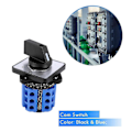 Miniatyrbillede 5 af 5: 3 Positioner Til-Fra-Til Omskifter Kontrol Rotary Cam Switch 20A