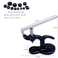 Miniatyrbild 4 av 4: Watch Back Press Tool med 12 format molds för att stänga Watch Back Cases