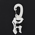 Miniatyrbillede 3 af 7: Plastic Scuba Diving BCD Åndedrætsregulator Slangeholder Quick Release Spænde Fast Krog Tilbehør Hvid