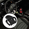 Miniatyrbillede 3 af 5: Gear Shift Knob Hoodie Cover - 2 stk. Blød Sweatshirt til Bil Interiør Tilbehør Gul 4 stk.