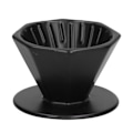 Miniatyrbillede 2 af 8: Kaffe Dryp Keramisk Praktisk Pålidelig Utsøgt Bærbar Størrelse Simpel Design Hæld Over Kaffe Dryp Sort