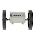 Miniatyrbillede 7 af 8: 1 stk. rullende hjul 5 cifre 0-9999.9 længde tæller maks. hastighed 350RPM grå nulstilling
