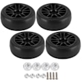 Miniatyrbilde 1 av 8: 4 stk. 63MM fjernkontroll metallhjulnav gummihjul med adapter for WPL D12 RC lastebil