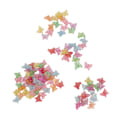 Miniatyrbilde 2 av 8: 100 stk sommerfuglformede perler i plastmateriale, avslappende DIY-laging av fargerike håndverksperler til smykkefremstilling