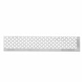 Miniatyrbillede 1 af 8: Rhinestone Maleri Lineal i Rustfrit Stål Tomme Gitre Punkter Pen Lineal til 5D DIY 140MM