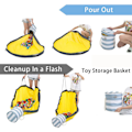 Miniatyrbilde 7 av 8: Oppbevaringskurv for leker til barn, lekematte, oppbevaringspose for leker til barn, organisatorpose for gutter og jenter, stripet, stor