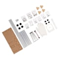 Miniatyrbillede 2 af 8: ATX Computer Open Case Bracket God varmeafledningsstøtte 4 PCI Slot Farvet aluminiumslegering DIY Bare ramme til hjemmet Sølv