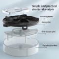Miniatyrbilde 2 av 5: Svart innendørs automatisk fluefanger - Gjenfyllbar roterende fluesnapper