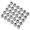 Pikkukuva 4 / 8: 30 kpl partahelmi metalliseos Retro rastatukka hiusputki helmi koru riipus hiuksiin punottava kaulakoru DIY