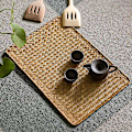 Miniatyrbild 2 av 5: Naturliga sjögräs bordsmattor, rektangulära vävda rotting placemats - 6-pack (43 x 30 cm)