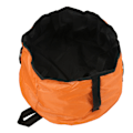 Miniatyrbild 7 av 8: Hopfällbart utomhusfat runt robust slitstarkt fast pålitligt bärbart fat för resor camping orange