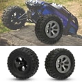 Miniatyrbild 4 av 8: 4st/ set RC-däck Fjärrkontroll Biltillbehör Passar för WPL B14 B14K B16 B16K B24 B24K B36 B36K