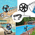 Miniatyrbillede 2 af 5: Fastgørelsesstropper Tilbehør Solafdækning Rulle Solskærm Hjulsæt Poolafdækning Fastgørelsesstropper Til Pool Presenningsovertræk
