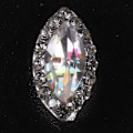 Miniatyrbild 2 av 3: 10 st glitterlegering strass manikyr metall vattendroppe zirkon nagelkonst dekoration 10#277