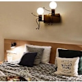 Miniatyrbillede 4 af 5: Moderne Minimalistisk LED Vægskænke til Børneværelse og Soveværelse
