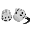 Miniatyrbillede 5 af 8: Aluminium kaffekande Kedel Kaffemaskine Moka Pot til hjemmekaffebar Brug Milk Cow Color3Cup 150ML