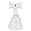 Miniatyrbilde 1 av 8: 360 graders roterende kulehode Smart Face Object Tracking Telefon Kamera Brakett Holder for Live Streaming Hvit