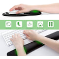 Miniatyrbild 1 av 2: Musmatta, ergonomiskt handledsstödset, handledsstöd för tangentbord och mus med memory foam, halkfri