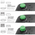 Miniatyrbilde 2 av 5: 3 par (6 deler) - hvitt tommelgrepsett, styrespakhette, analog pinnehette for Nintendo Switch Pro-kontroller og PS5 / PS4 / Slim/Pro-kontroller