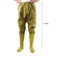 Miniatyrbillede 2 af 5: Fiske Wader Slidstærk Vandtæt Antislip Støvle Talje Wader Bukser til Mænd Kvinder 40