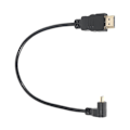 Miniatyrbild 3 av 5: 30cm Micro-HDMI Rätvinklig Hane till HDMI Hane (90 Grader) - Stöder 4k (Typ B)