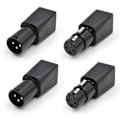 Pikkukuva 1 / 5: 4 kpl RJ45-liitin RJ45 Ethernet - 3-nastainen XLR-sovitin