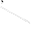 Pikkukuva 3 / 8: 10 kpl 30-reikäinen sidontaliuska, toimistotarvikkeet, ympäristöystävällinen askartelutarvike, paperinsidontaväline, 10 mm, valkoinen, 10 kpl