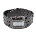Miniatyrbillede 1 af 8: LED-ur Unik Binær Time Mode Display Konveks buestruktur Vandtæt LED-armbåndsur Elektronisk ur Sort L